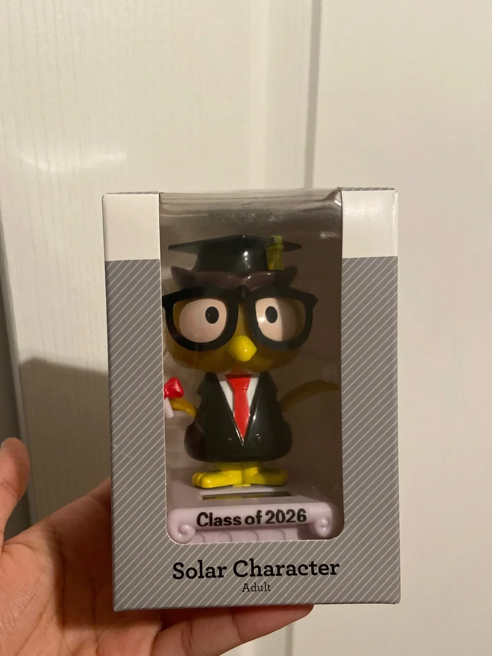 Solar Character 'Class of 2026' Yellow Owl Toy - Graduation Figure